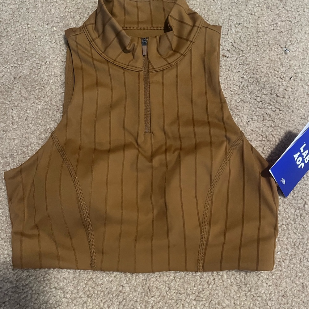 Target Tan Sleeveless Crop Tank Top